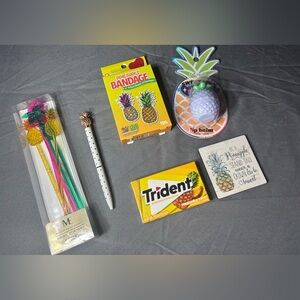 6 pc New Pineapple Theme Bundle NWT